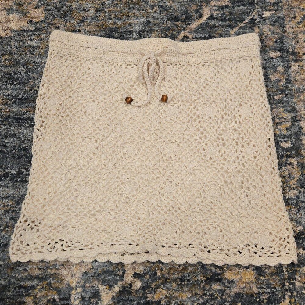 L.O.G.G. Crochet Mini Skirt